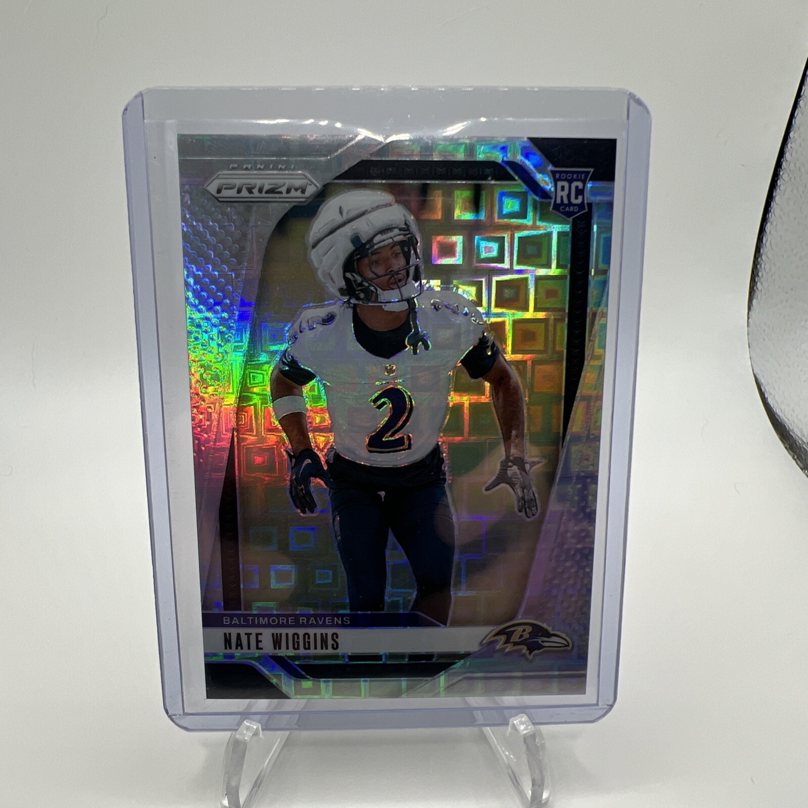 2024 Panini Prizm - Rookies Pandora Prizm #380 Nate Wiggins/400 (RC) RAVENS