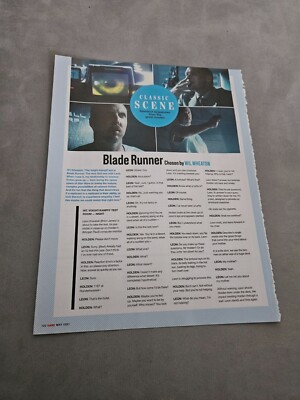 TPEEP252 MAGAZINARTIKEL & BILD 11X8'' KLASSISCHE SZENE - BLADE RUNNER 