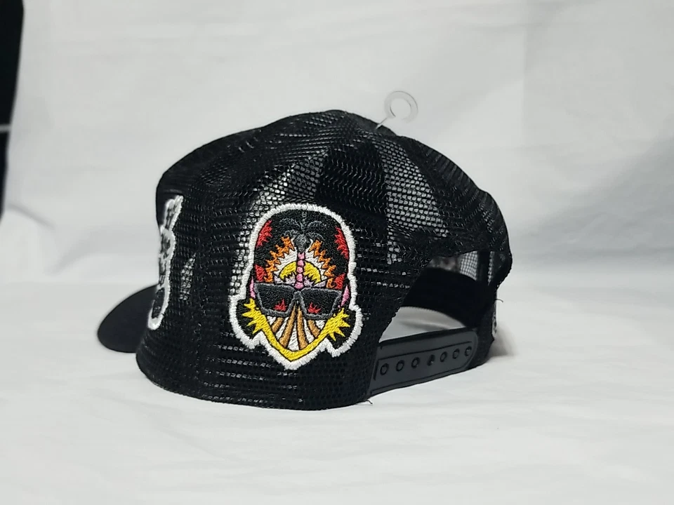 Daddy Yankee Psycho Bunny Charity Cap Adjustable Snapback Mesh Back Trucker Hat - Image 3 of 4
