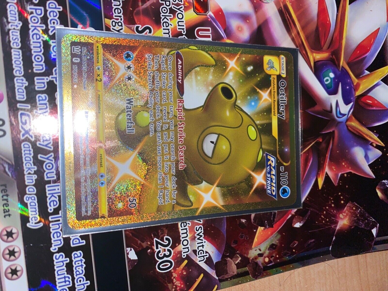 Mavin  Pokemon Octillery Shiny Gold Secret Rare 178/163 Card Battle Styles  PSA NM