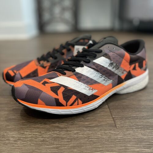 Adidas Adizero Adios 5 M Black/Orange/Silver Shoes EG4668 Men’s Size 11 - Picture 3 of 5