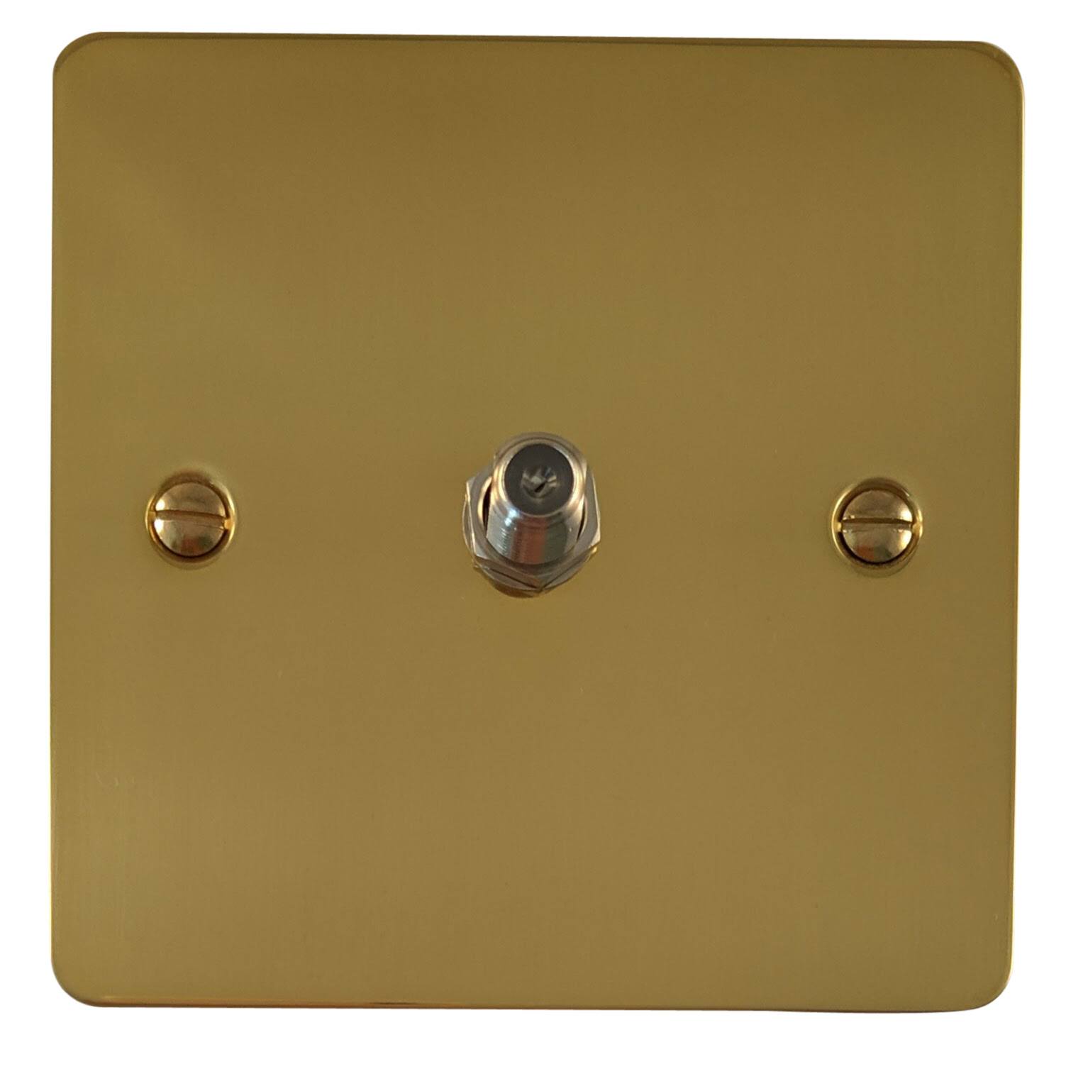 Flat Plate Polished Brass FBB Light Switches, Plug Sockets, Dimmers, Cooker, TV eBay