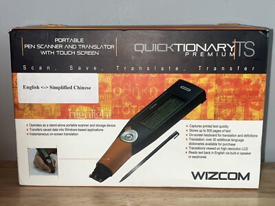 Wizcom Quicktionary TS Scanning Translator Touch Screen English-Spanish/French