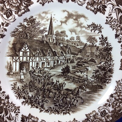 J&G Meakin Royal Staffordshire Stratford Stage Brown Ironstone