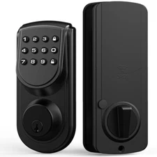 Keyless Entry Door Lock with Keypad 50 Codes Electronic Deadbolt Lock Smart Lock