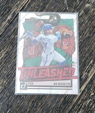 2021 Donruss Baseball Bo Bichette Unleashed Rapture Variation SP Insert UNL24 