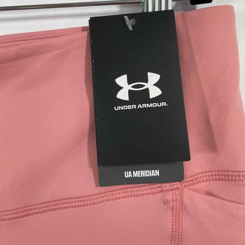 Under Armour Leggings Pink XL fitted high rise cropped leggings pants. - Picture 3 of 9