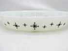 Vintage Pyrex Black Star ATOMIC COMPASS Divided Casserole Dish 1.5 QT