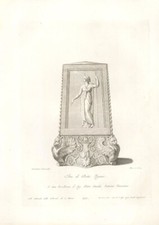 Zanetti's Ancient Statues - 18th Century Engraving, Altar of an Egyptian Deity