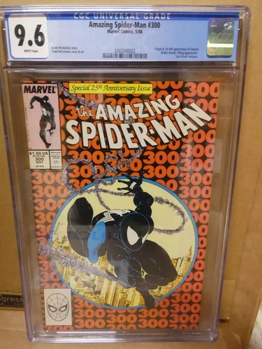 Marvel comics Amazing Spiderman 300 White pages 9.6 CGC 1st Full Venom