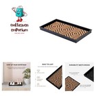 Eco-Friendly Rubber Boot Tray with Coir Insert - Dual Capacity for 2 Pairs