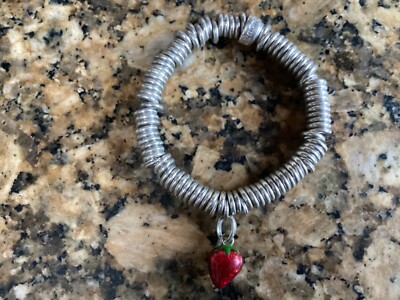Genuine links of london sweetie bracelet +strawberry charm size