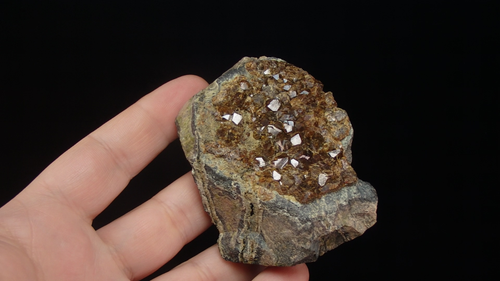 GARNET var. ANDRADITE crystals on skarn ! AZERBAIJAN Caucasus - Dashkesan /ph226 - Video 1 of 1