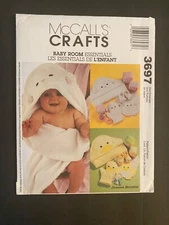 McCall’s 3697 Crafts Pattern  ~ Baby Room Essentials Uncut