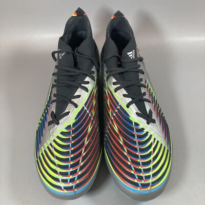 Size 8.5 - adidas Predator Edge.1 FG Silver Metallic Black Size 8.5 - adidas Predator Edge.1 FG Silver Metallic Black