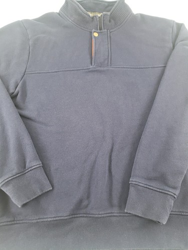 Men's Orvis Signature Quarter Zip Blue Pullover Sweatshirt Size Large XL B4 - Imagen 2 de 17