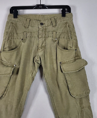 Rare Tete Homme by Issey Miyake Cargo Pants Olive Green Mens sz 30