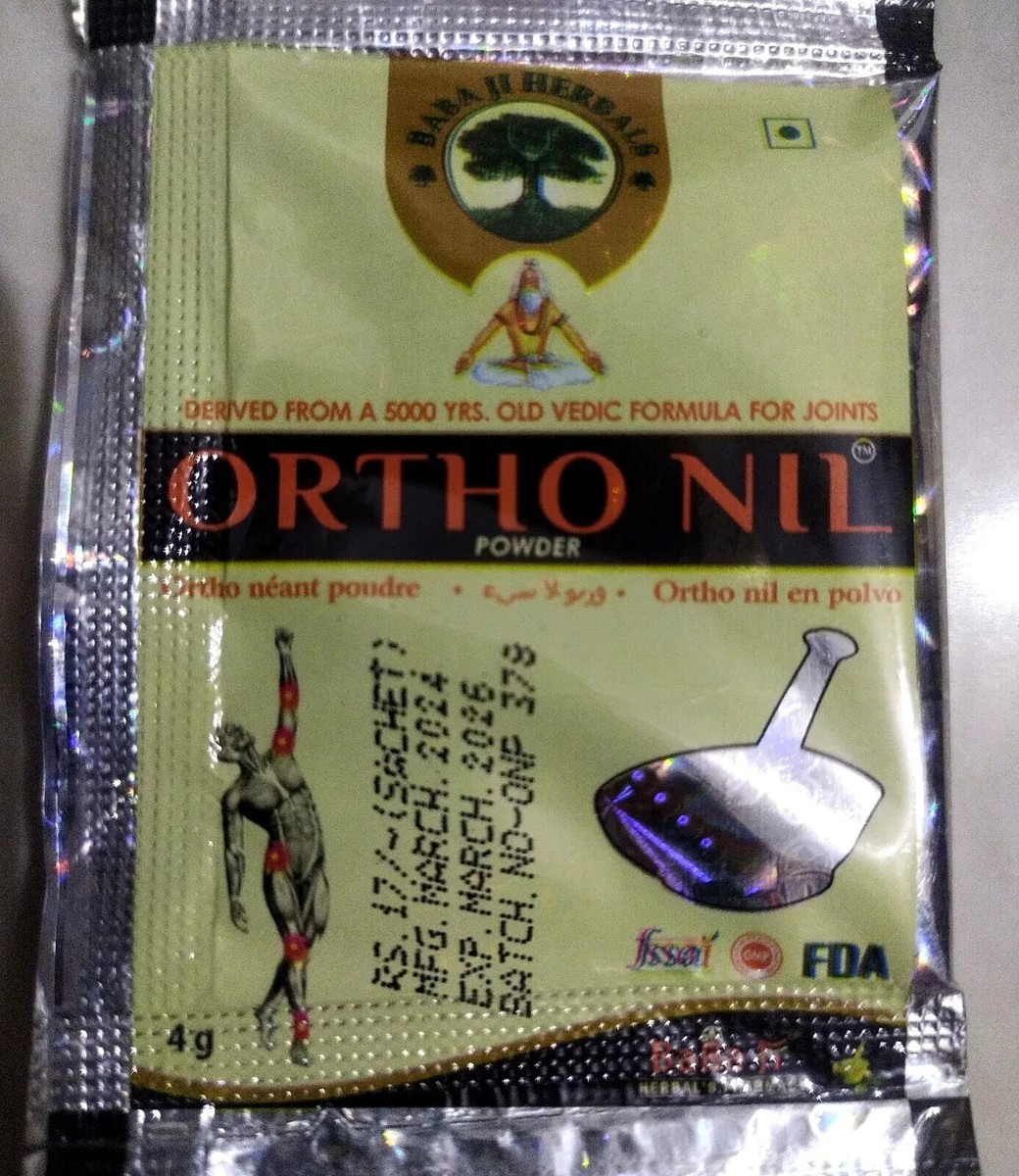 Poudre Ortho Nil Babaji Herbals - Pack De 5 - Soulagement Douleurs Articulaires Et Musculaires