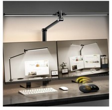 LED Desk Lamp for Home Office, Eye Caring Architect Desk Light with Remote, Dual