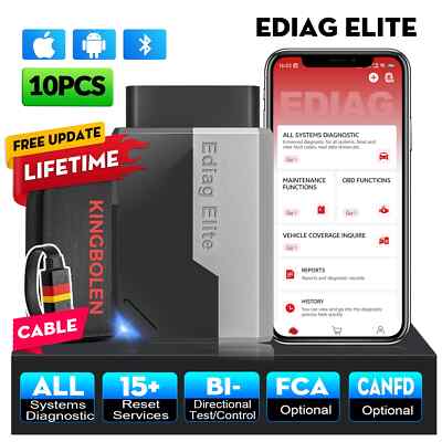 LOT ALL System Bi-Directional Scanner with 15 Resets Car Diagnostic Tool