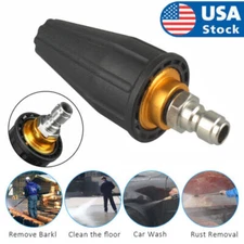 High Pressure 1/4" Washer Rotating Turbo Nozzle Spray Tip 4.0 GPM Quick 4000PSI