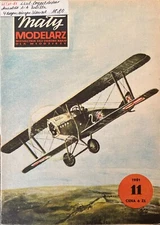 Maly Modelarz card model kit of the Samolot Mysliwski Ansaldo 1-a "BALILLA"