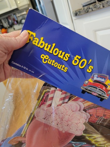 Vintage 1988 Beistle Fabulous 50s Jukebox Soda Fountain Paper Cutouts 10 Pcs. - Picture 13 of 14
