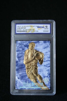 1996/97 Skybox EX-2000 23KT Gold Kobe Bryant - Rookie Sky Background - WCG 10