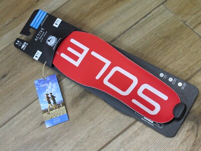 SOLE Active Medium Volume Heat Moldable Custom Footbeds/Inserts Red *SR 