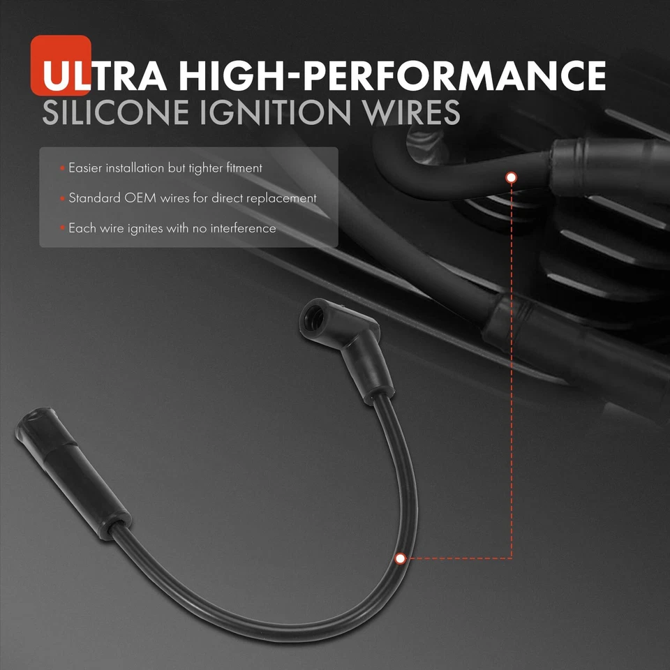 7x Juegos de cables de bujías para Buick Apollo Checker Marathon C20 Suburban GMC P25 Foto 3 de 4