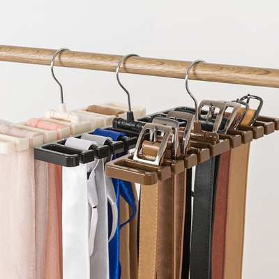 1PCS NEW Tie Rack Hanger Belt Holder Hook Closet Organizer Storage Rotating
