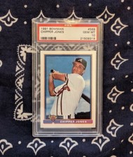 1991 Bowman Chipper Jones ROOKIE RC #569 PSS 10 PRISTINE - PSA AUTH 