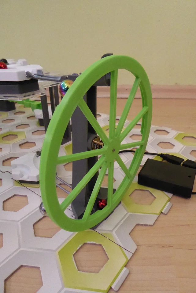 Gravitrax kompatibles elektr. Riesenrad - 14cm Höhe; 3D-Druck; Endlosbahn!