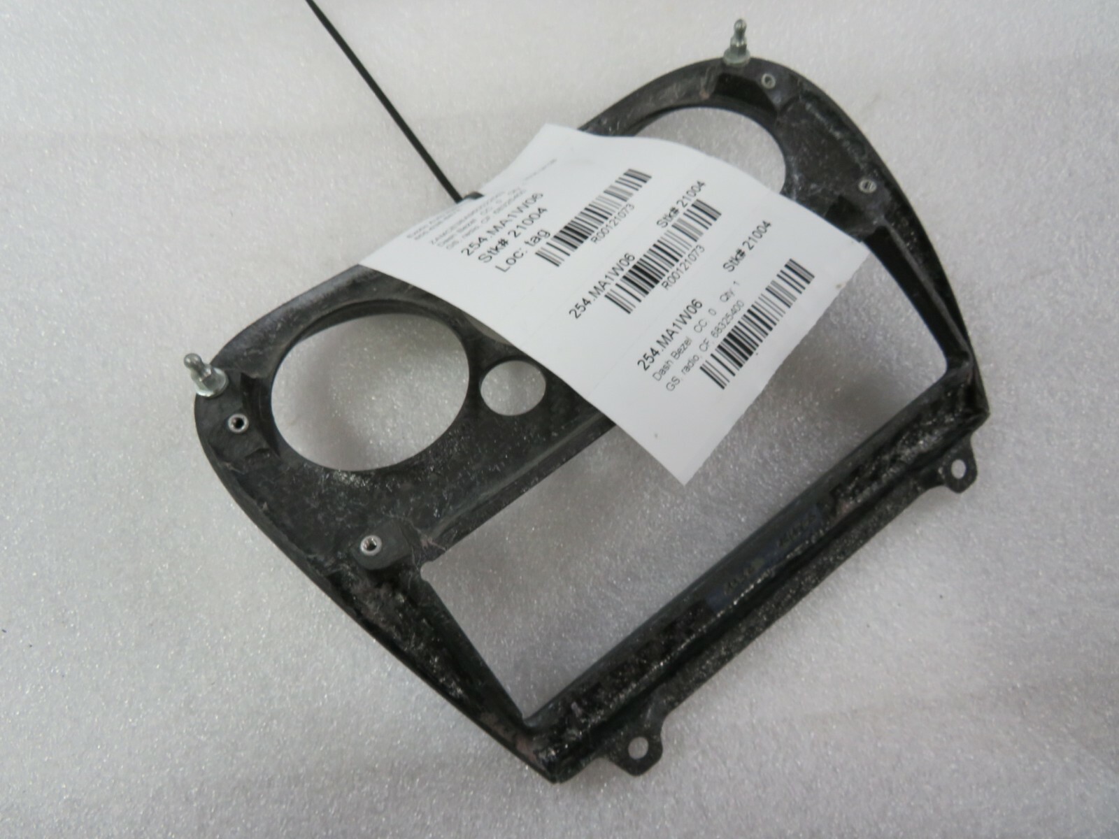 Maserati Gransport, Climate Control Dash Bezel, Carbon Fiber Used, P/N 68325400