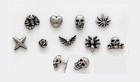 bases, gems, titanium, mix sizes 258 mixed Dermal Anchor Heads Jewelry