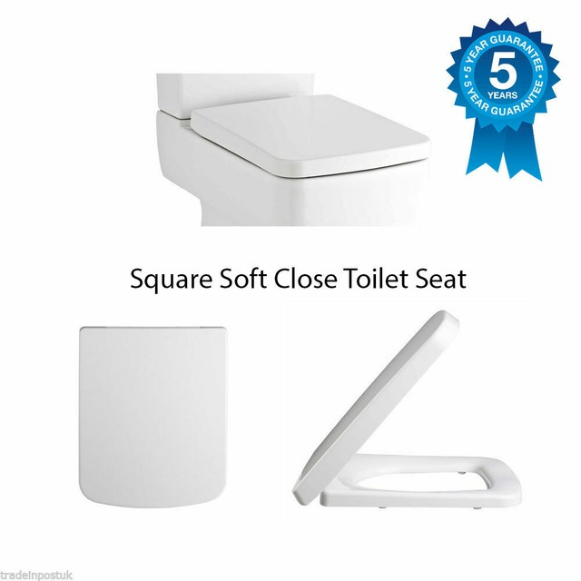 Premier NCH198 Square Toilet Seat Soft Close for sale online | eBay