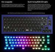 Keychron Q2 QMK Custom Mechanical Keyboard; Gateron G Pro Red switches