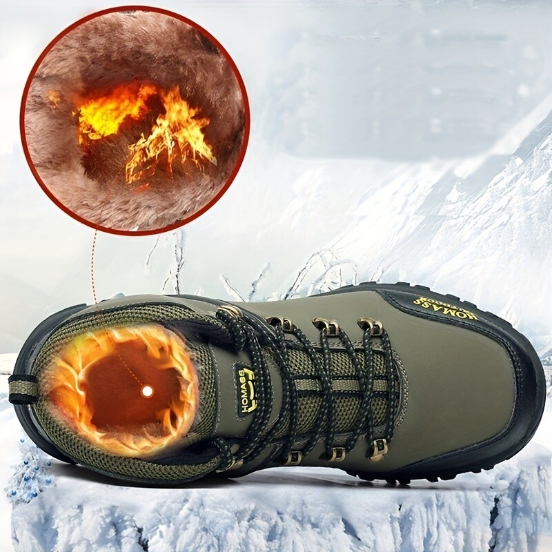 Men’s Snow Boots – Waterproof High-Top – Fleece Lined – Slip-Resistant Sole main image 0