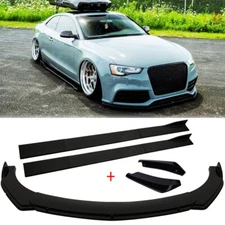 Front Bumper Lip Spoiler Splitter /Side Skirts/ Rear Canard For Audi A5/S5 RS5