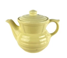 Art Deco Yellow Teapot 1930's Enterprise Aluminum Drip-o-Lator Massillon OH