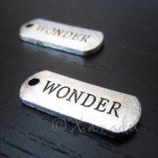 Wonder 21mm Wholesale Antique Silver Plated Charms C7944 - 10, 20 Or 50PCs