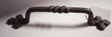 Rustic Drawer Cabinet Pull Cast Iron Twist Gate Grip Handle 6"