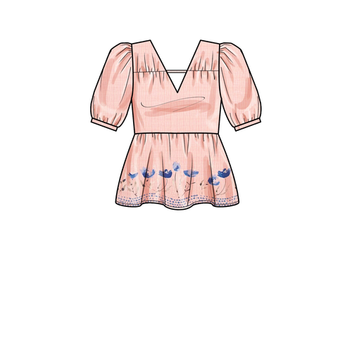 Patron De Couture Simplicité S9545 Tops Pour Femmes - 第 5/8 張圖片