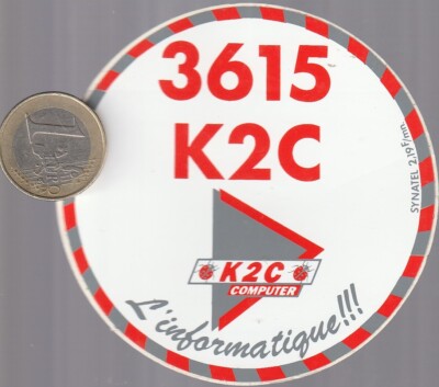 sticker. C35 computer. K2C Computer