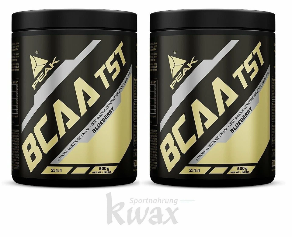 (EUR 41,61/kg) 2er-Pack Peak BCAA TST 2 x 500g Pulver