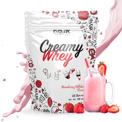 EVOLITE  CREAMY WHEY PROTEIN 700g + BONUS