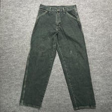 Wrangler Carpenter Jeans Mens Washed Black De...