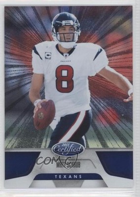 2011 Certified Platinum Blue 58/100 Matt Schaub #62 0a1