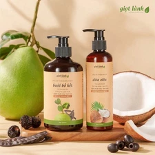 Giot Lanh Dau Goi Thao Duoc Buoi Bo Ket - Combo Hair Set (Shampoo & Conditioner)