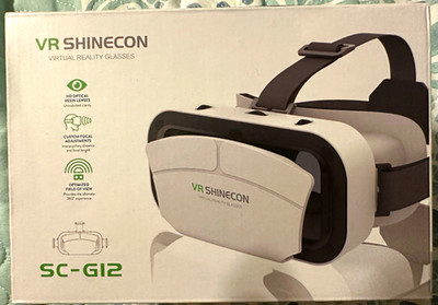 VR SHINECON SC-G12 Smartphone VR Headset 7.0in IPD Adjust White/Black